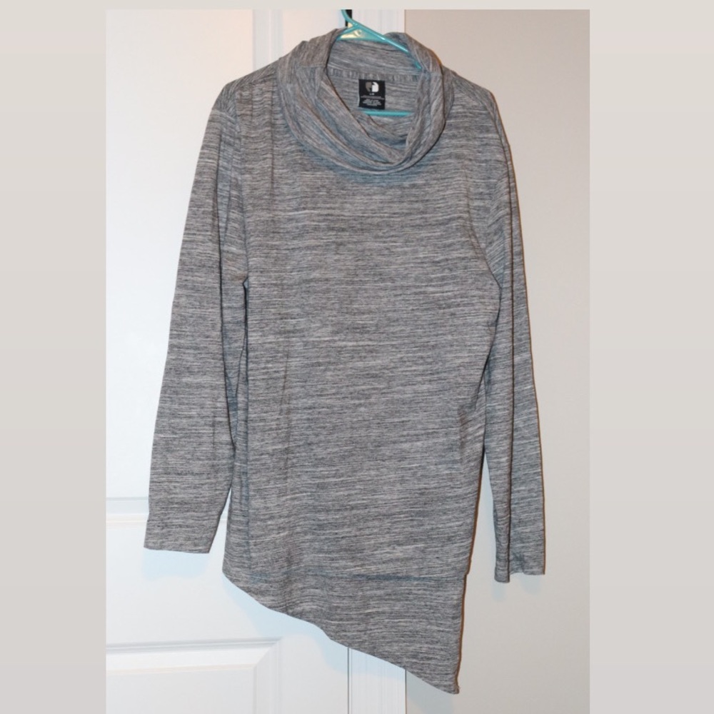 Grey Turtleneck Pullover